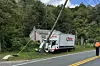 Box truck crashes into utility pole, knocking out power for residents ...